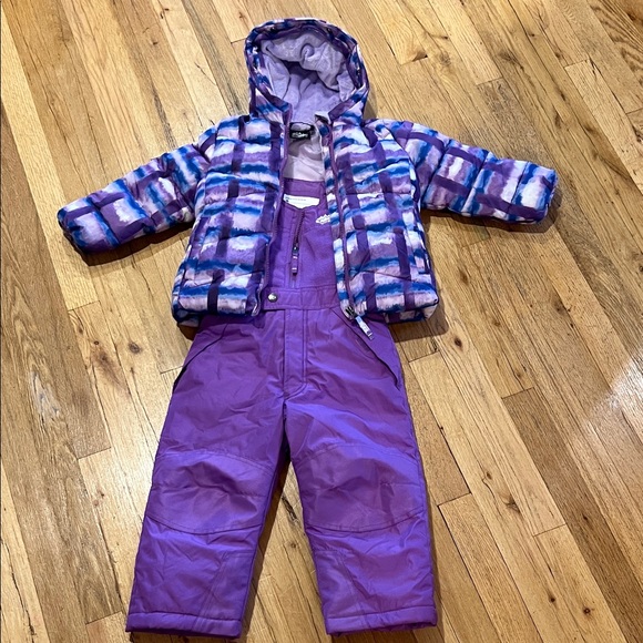 Purple and Blue Snozu Snowsuit Set 4T - Picture 1 of 13
